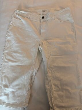 Riders by Lee Women's White Cropped Jeans